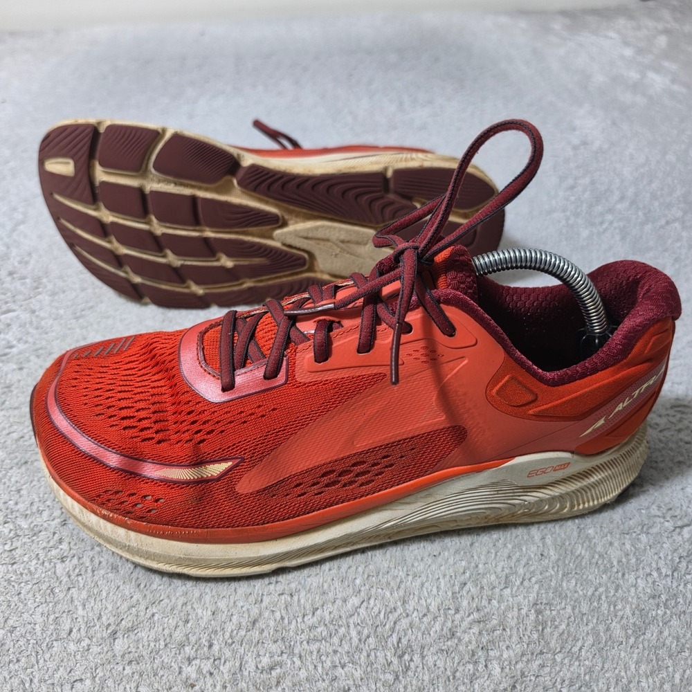 Altra Paradigm 6 Running Shoes Mens 10 Red Athletic Sneakers AL0A5471880
